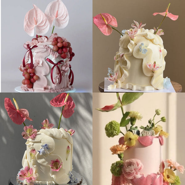 Abstract Dome Cake